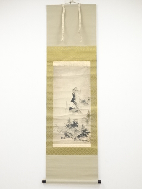 JAPANESE HANGING SCROLL / PRINTED / SCENERY